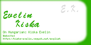evelin kiska business card
